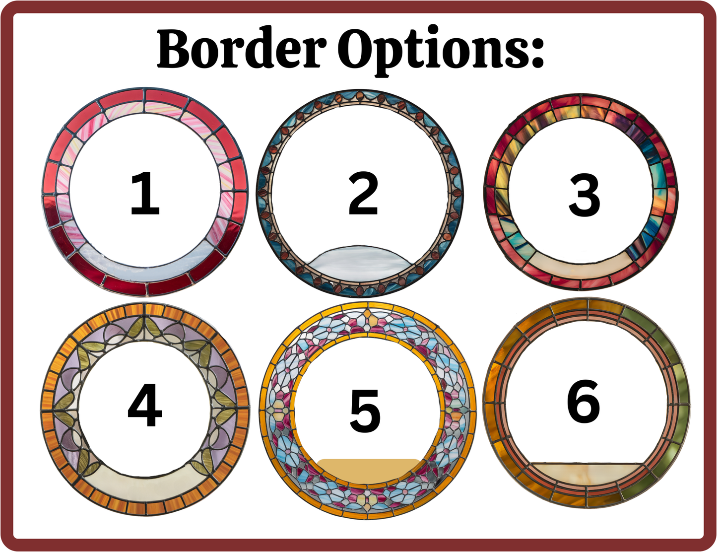 border options for suncatcher