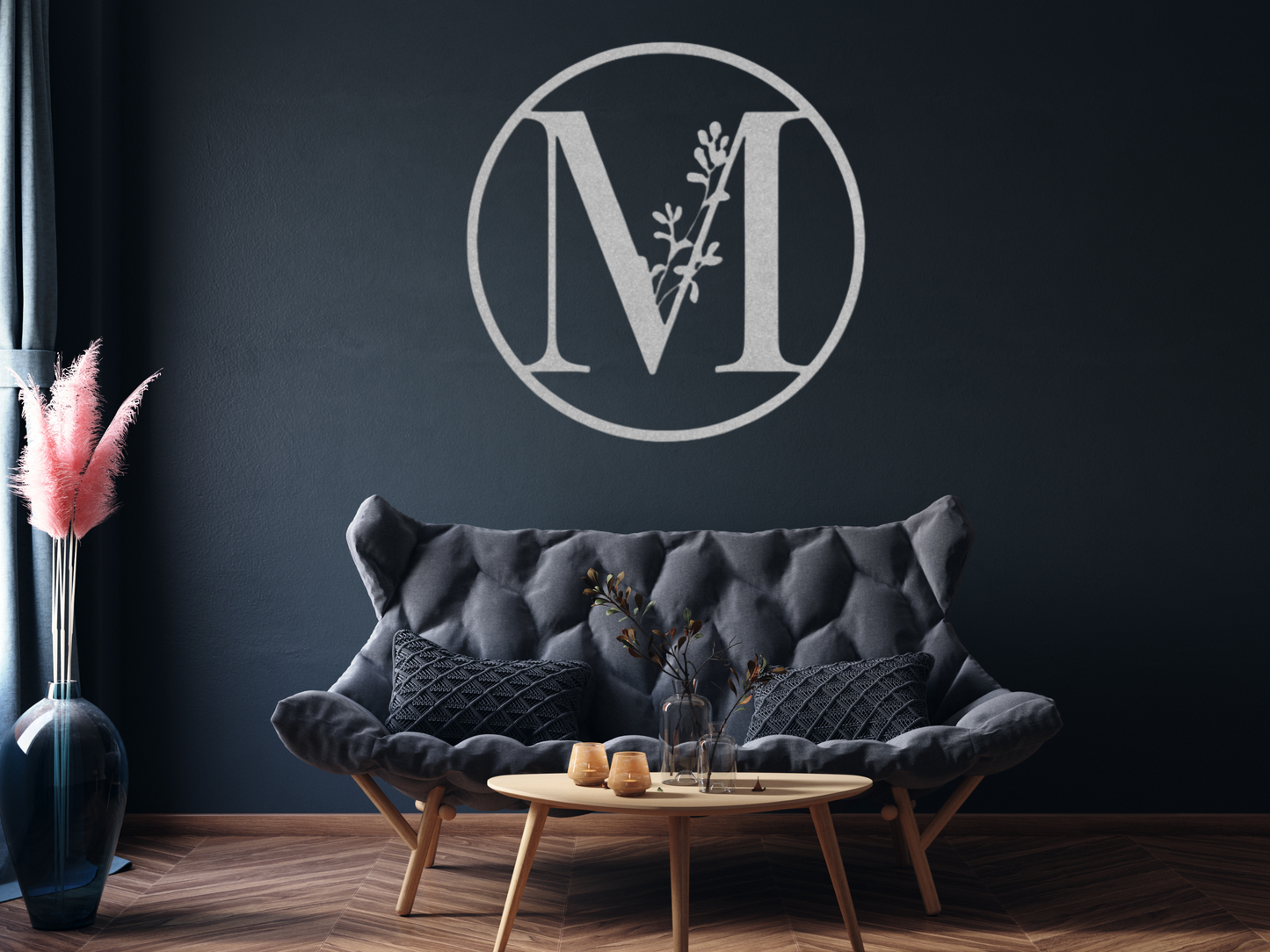 Custom Monogram Metal Sign – Personalized Wall Art Décor