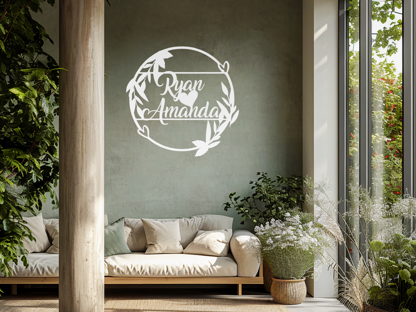 Custom Couple Metal Sign – Personalized Romantic Wall Art