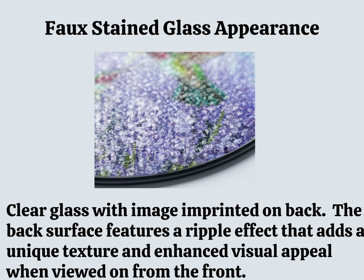 glass appearance hummingbirds and lavender field suncatcher 