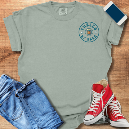 Fueled by Beer Shirt – Fun Beer Mug Graphic Unisex T-Shirt