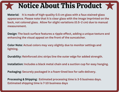 suncatcher product information card