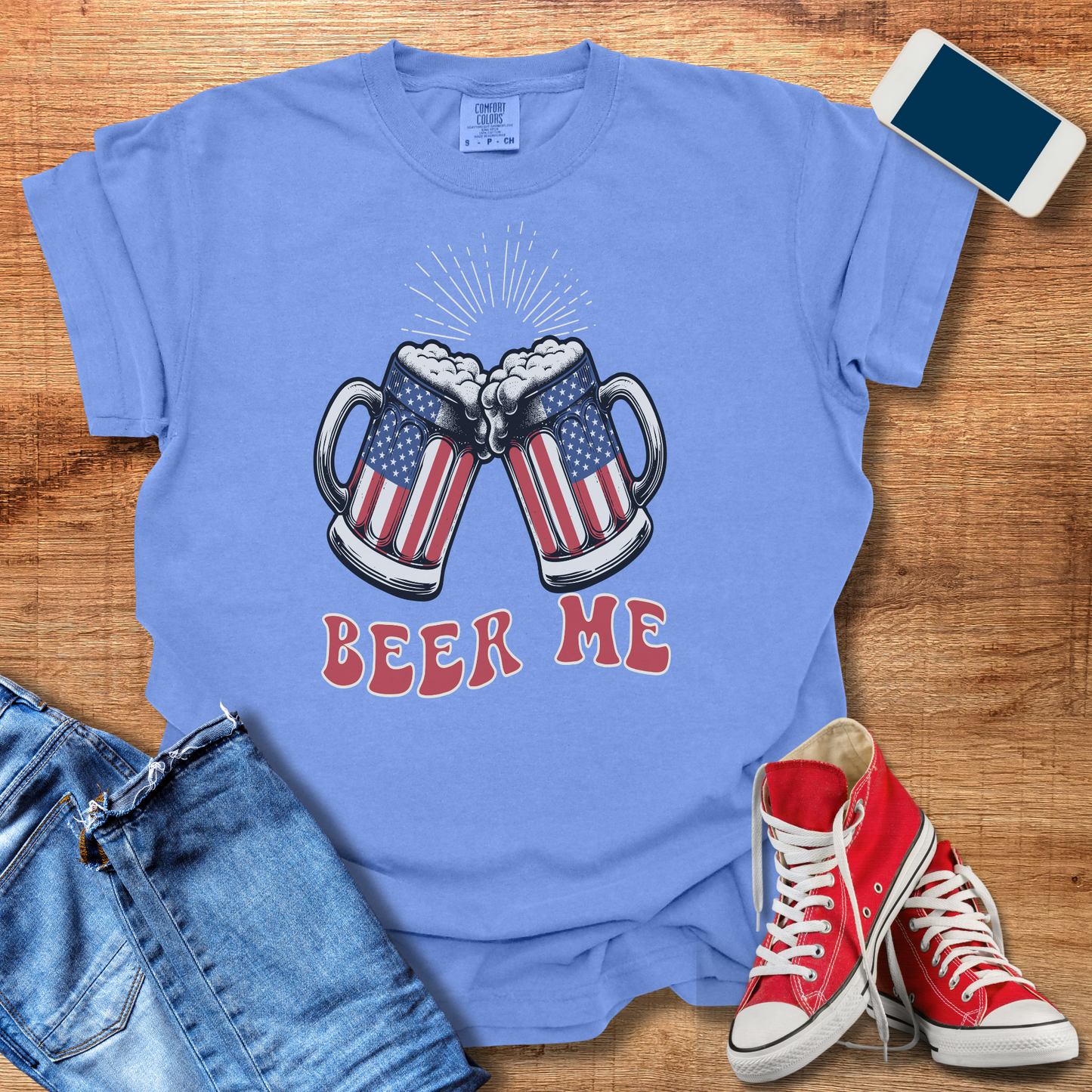 Patriotic Beer T-Shirt - Ultimate American Pride Graphic Tee