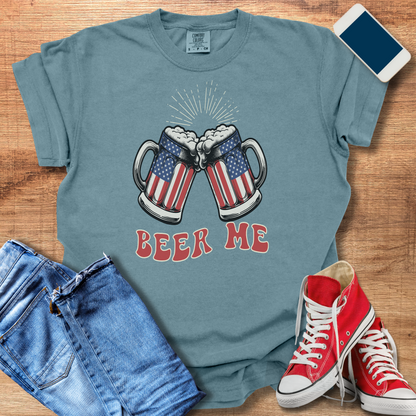 Patriotic Beer T-Shirt - Ultimate American Pride Graphic Tee