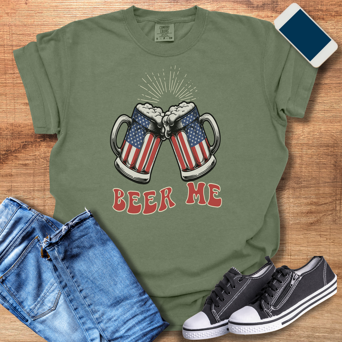 Patriotic Beer T-Shirt - Ultimate American Pride Graphic Tee