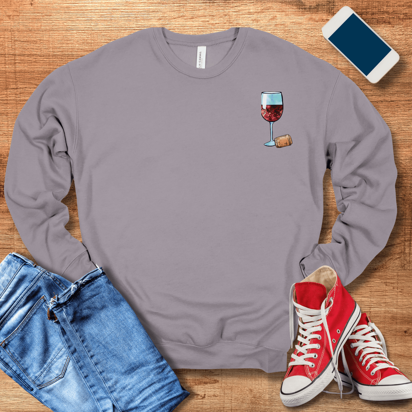 Wine Lovers Sweatshirt - Cozy & Fun Design for Wine Enthusiasts