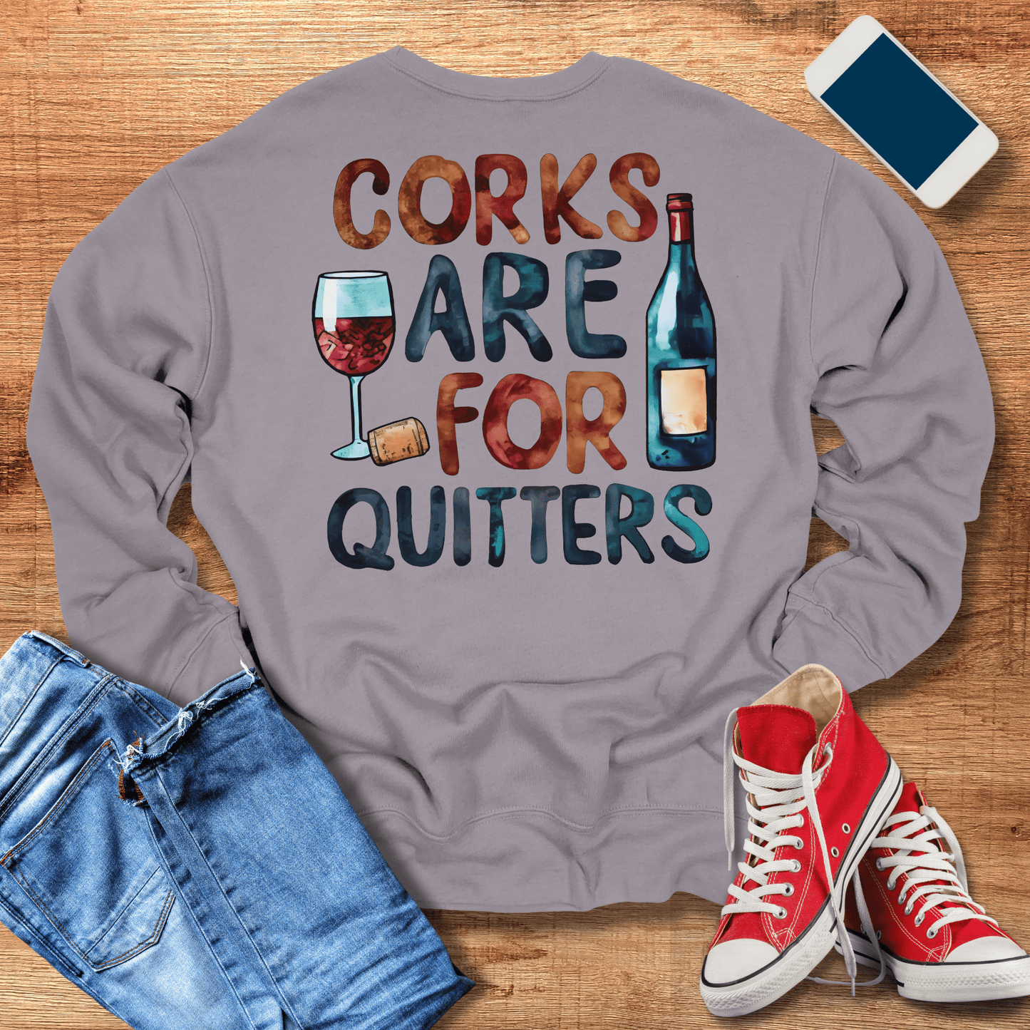 Wine Lovers Sweatshirt - Cozy & Fun Design for Wine Enthusiasts