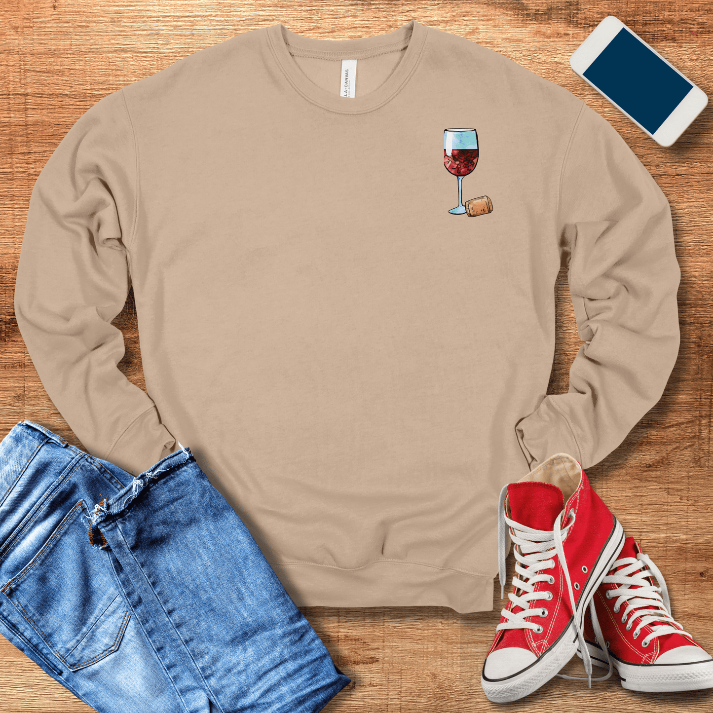 Wine Lovers Sweatshirt - Cozy & Fun Design for Wine Enthusiasts