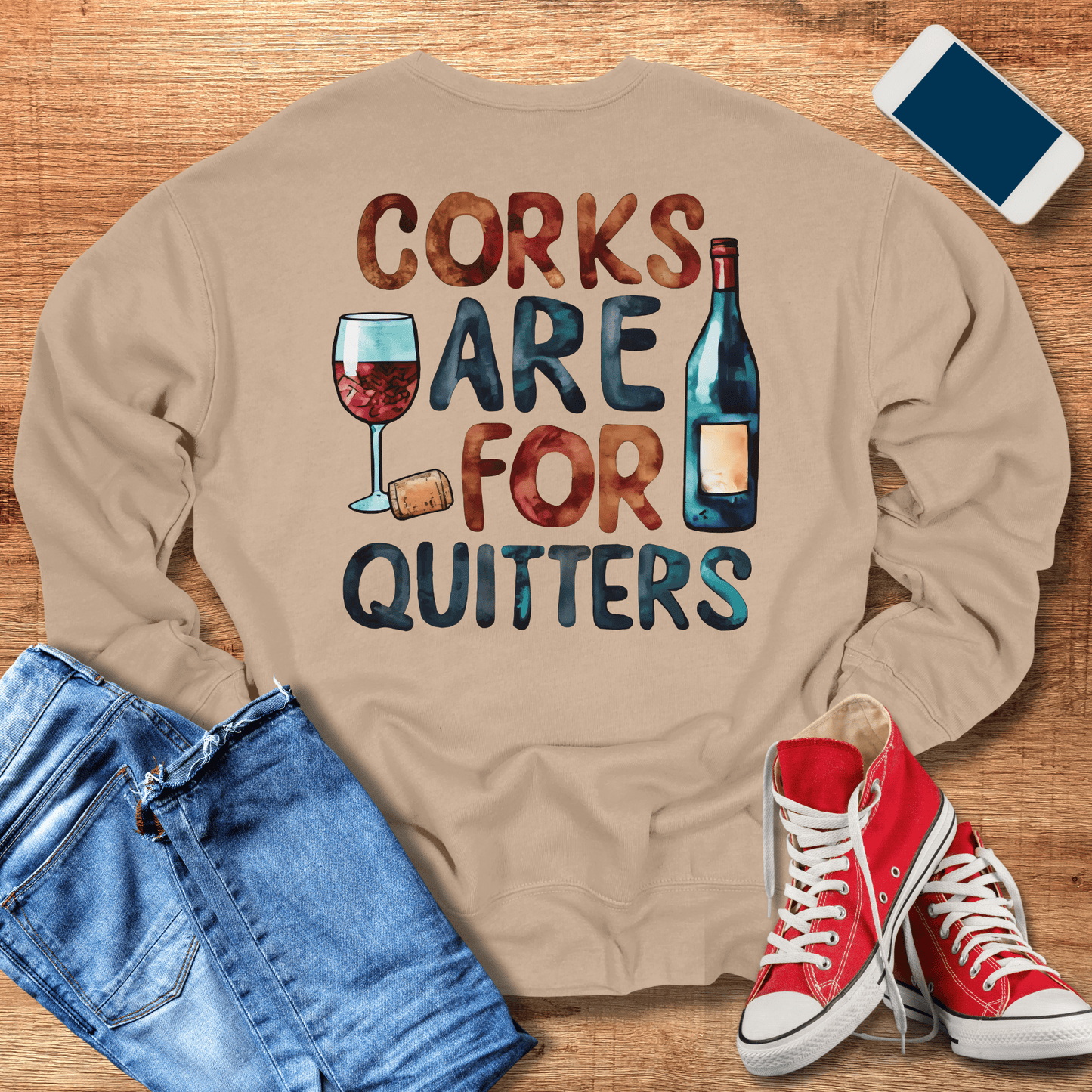 Wine Lovers Sweatshirt - Cozy & Fun Design for Wine Enthusiasts