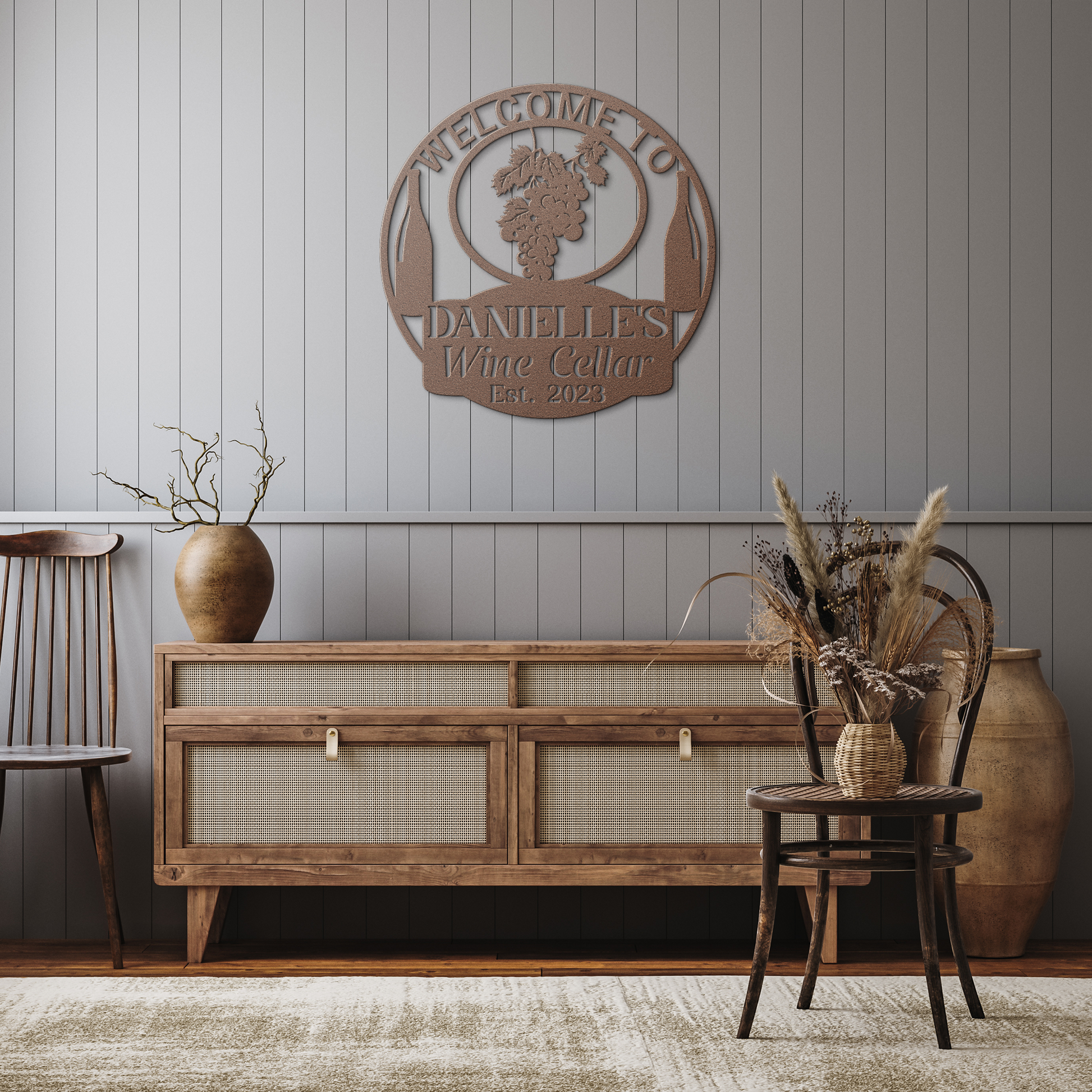 Wine_Metal_Wall_Art_Copper_Rustic_Hallway_Mockup.png