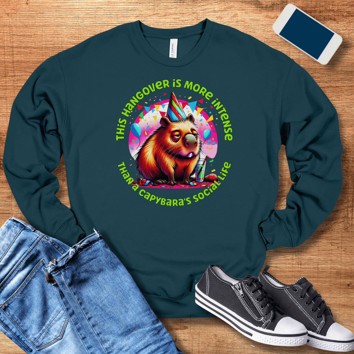 atlantic color capybara sweatshirt