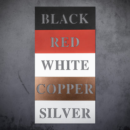 color options for metal wall art