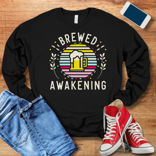 Brewed Awakening Sweatshirt - Perfect Beer Gifts for Beer Lovers