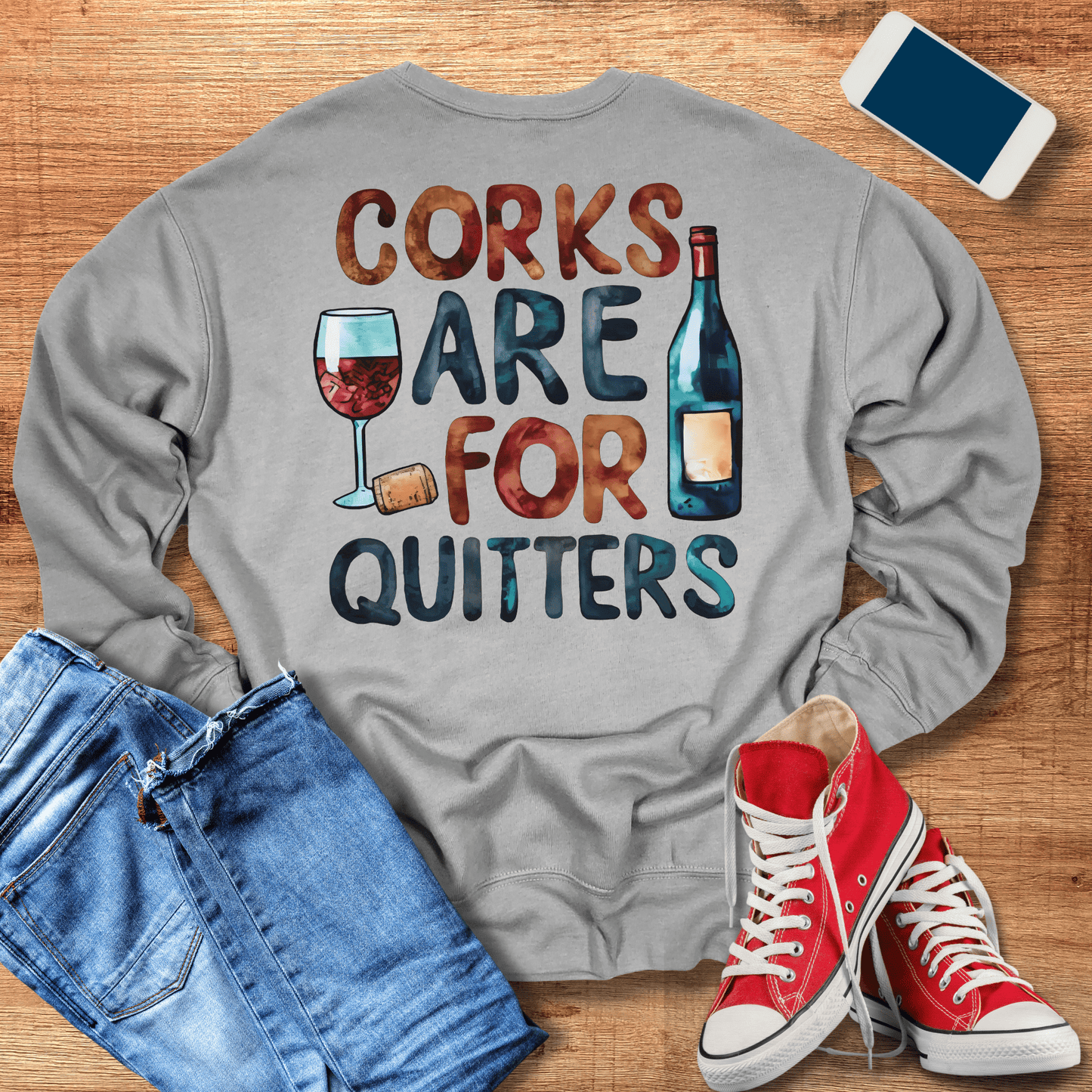 Wine Lovers Sweatshirt - Cozy & Fun Design for Wine Enthusiasts