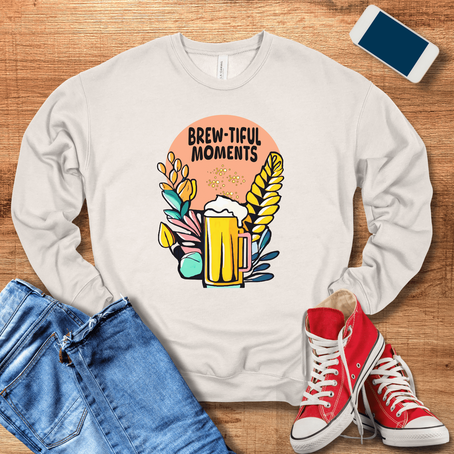 Brew-tiful Moments Sweatshirt - Cozy Beer Gifts for Beer Lovers