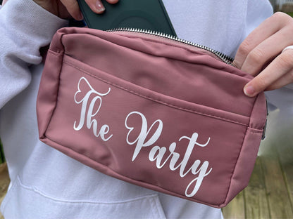 Personalized Chic Pastel Fanny Pack, Everyday Hip Bag, Stylish Waist Pouch, Great For Bachelorette Gift Party, Festival Group Celebrations