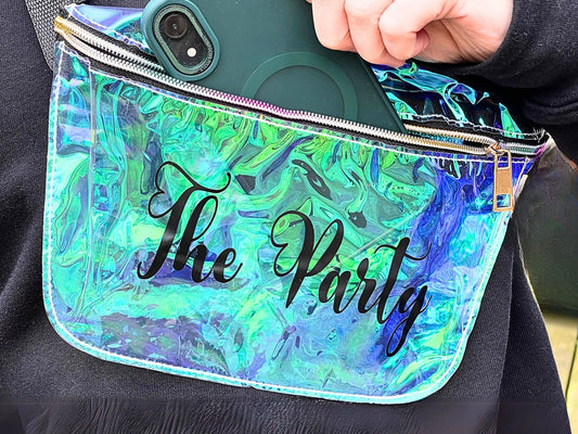 Holographic Personalized Fanny Pack - Perfect Bachelorette Gifts