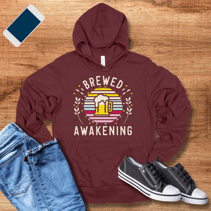 maroon beer hoodie