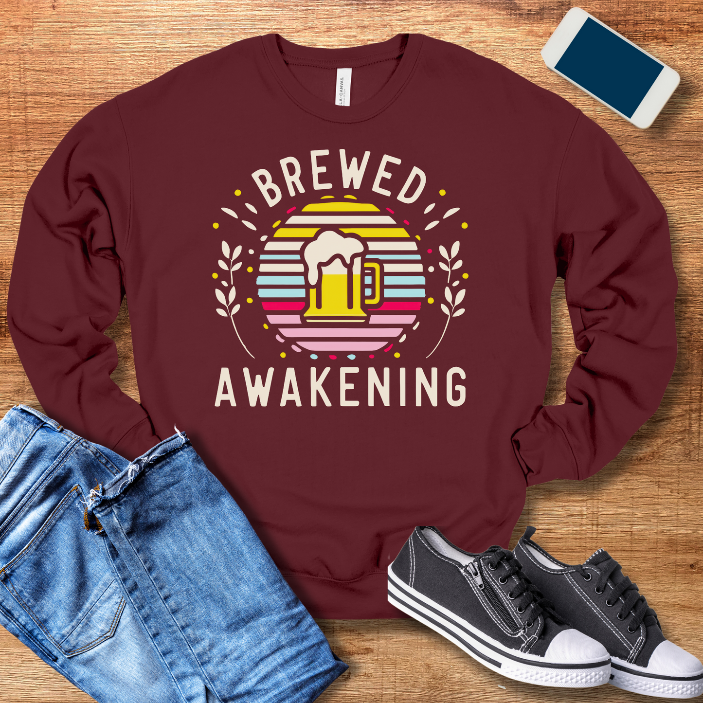 Brewed Awakening Sweatshirt - Perfect Beer Gifts for Beer Lovers