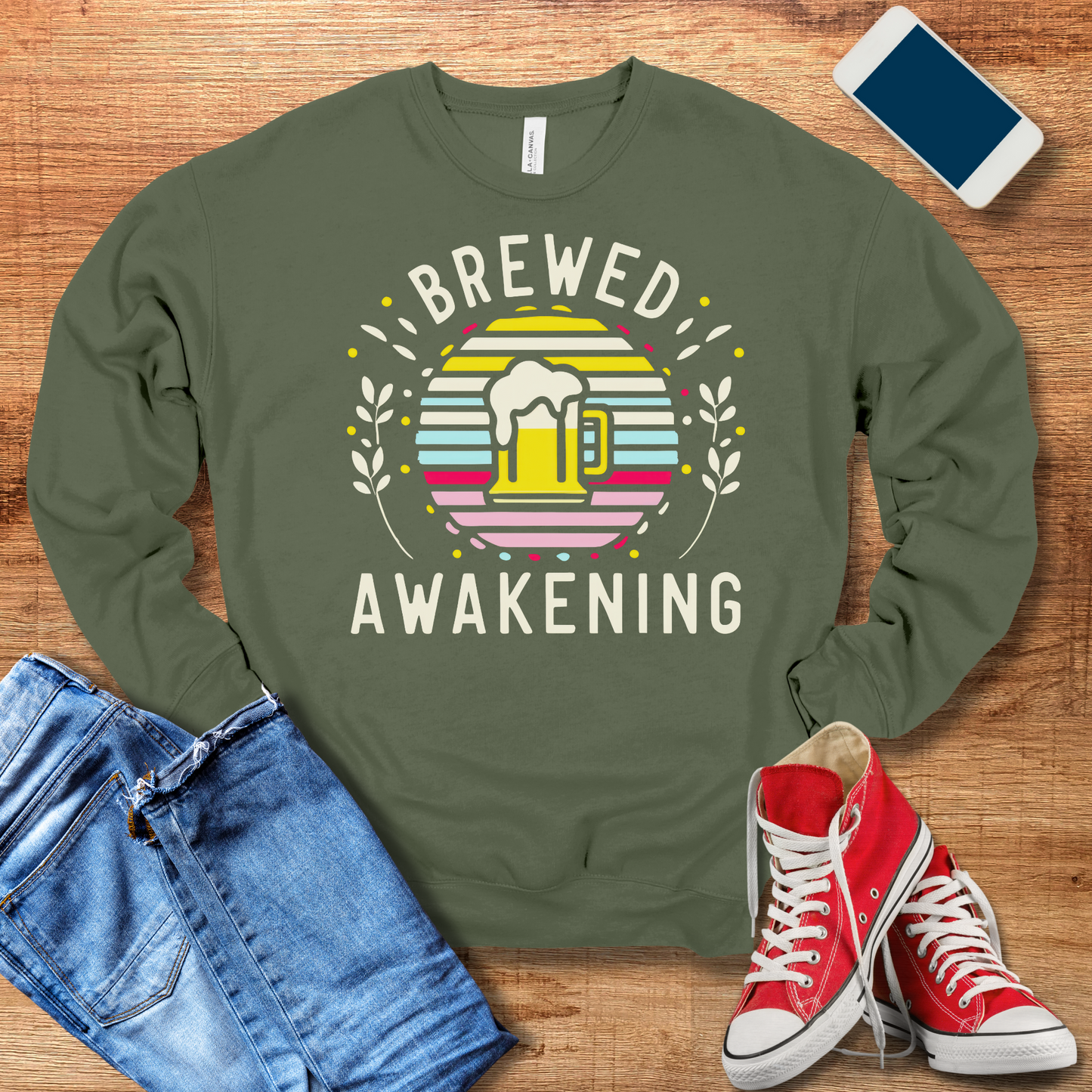 Brewed Awakening Sweatshirt - Perfect Beer Gifts for Beer Lovers