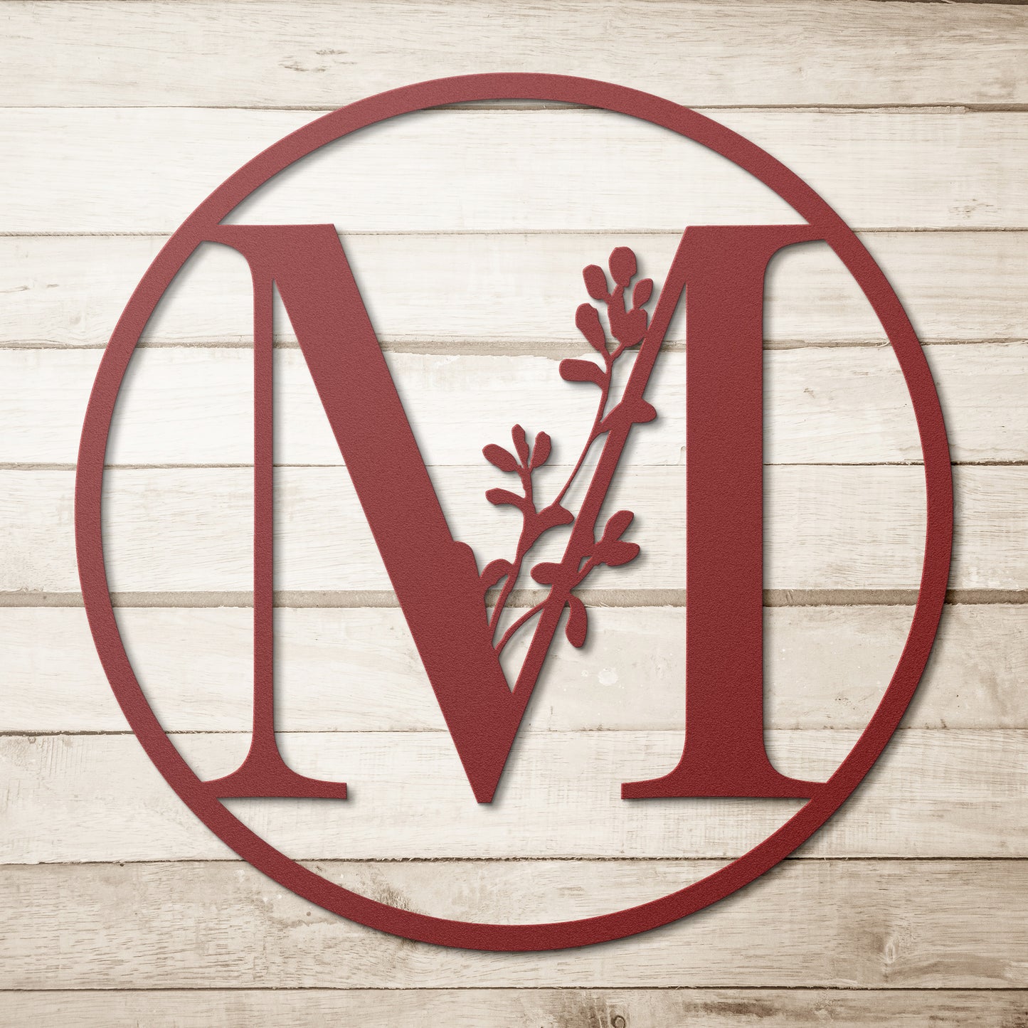 Personalized Monogram Metal Sign - Elegant Wedding Gifts for Couples