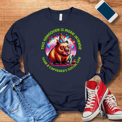 navy capybara sweatshirt