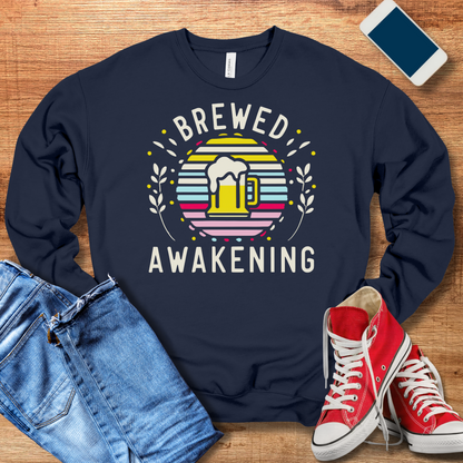 Brewed Awakening Sweatshirt - Perfect Beer Gifts for Beer Lovers