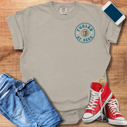 Fueled by Beer Shirt – Fun Beer Mug Graphic Unisex T-Shirt