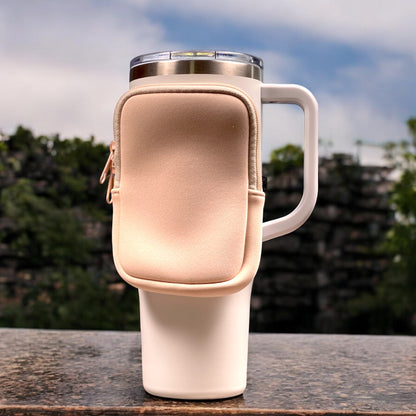 tan tumbler pouch