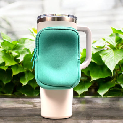 green tumbler pouch