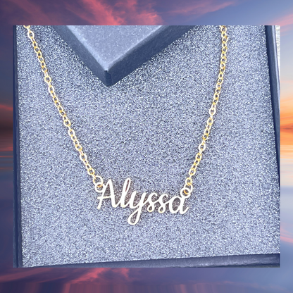 Personalized Script Name Necklace – Custom Jewelry Gift For Her