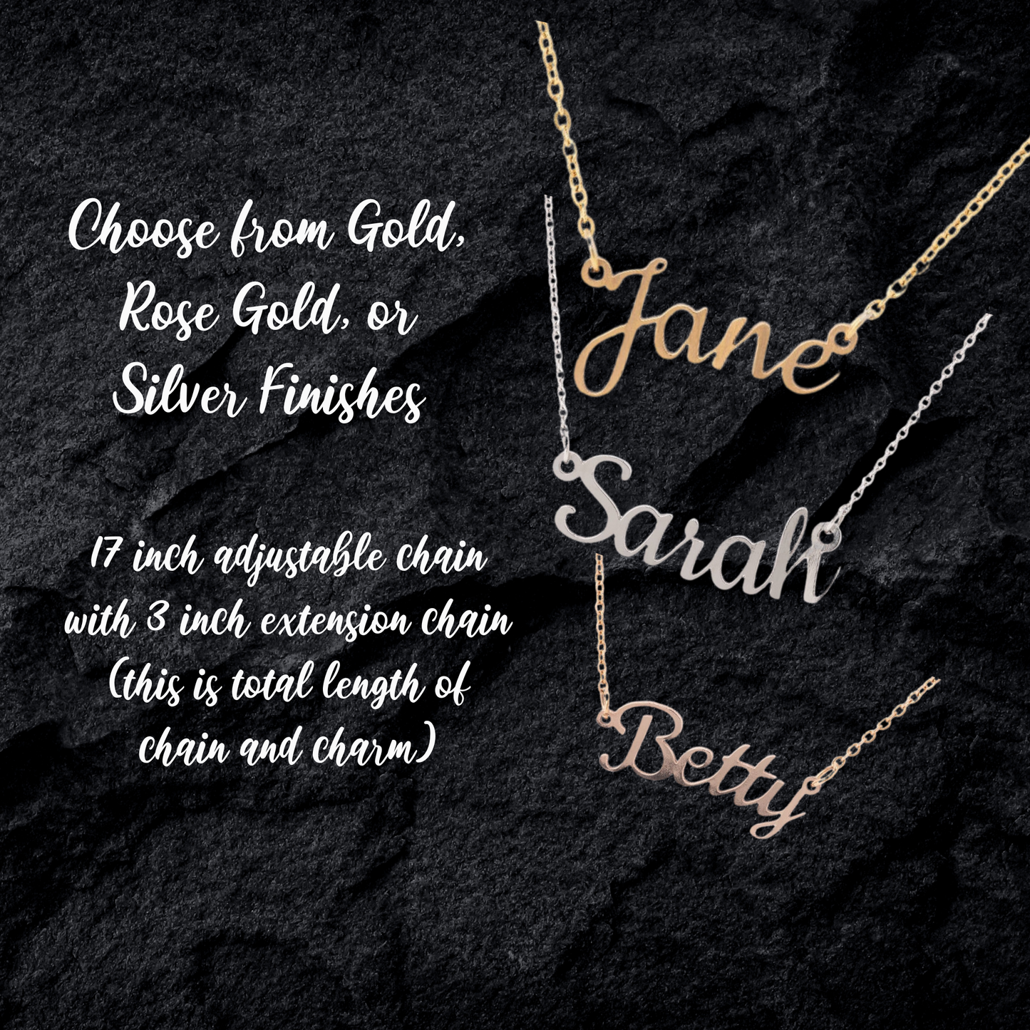 Personalized Script Name Necklace – Custom Jewelry Gift For Her