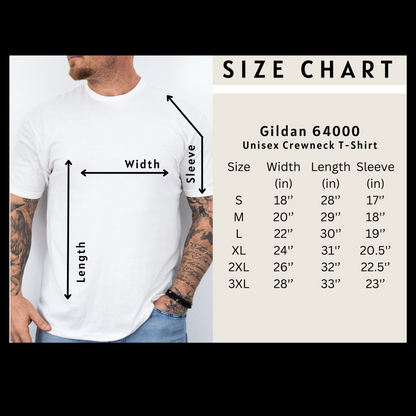 size chart for classic and timeless old fashioned cocktail t-shirt