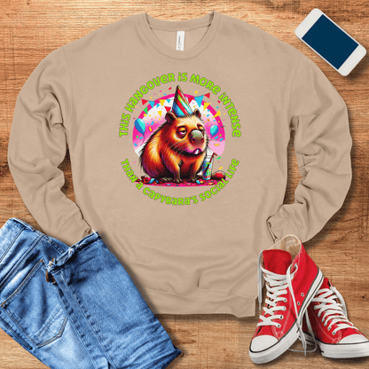 tan capybara sweatshirt