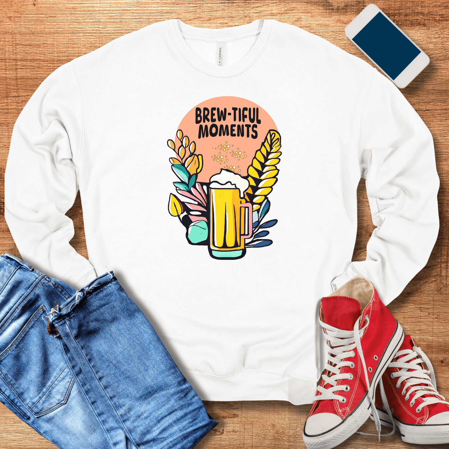 Brew-tiful Moments Sweatshirt - Cozy Beer Gifts for Beer Lovers